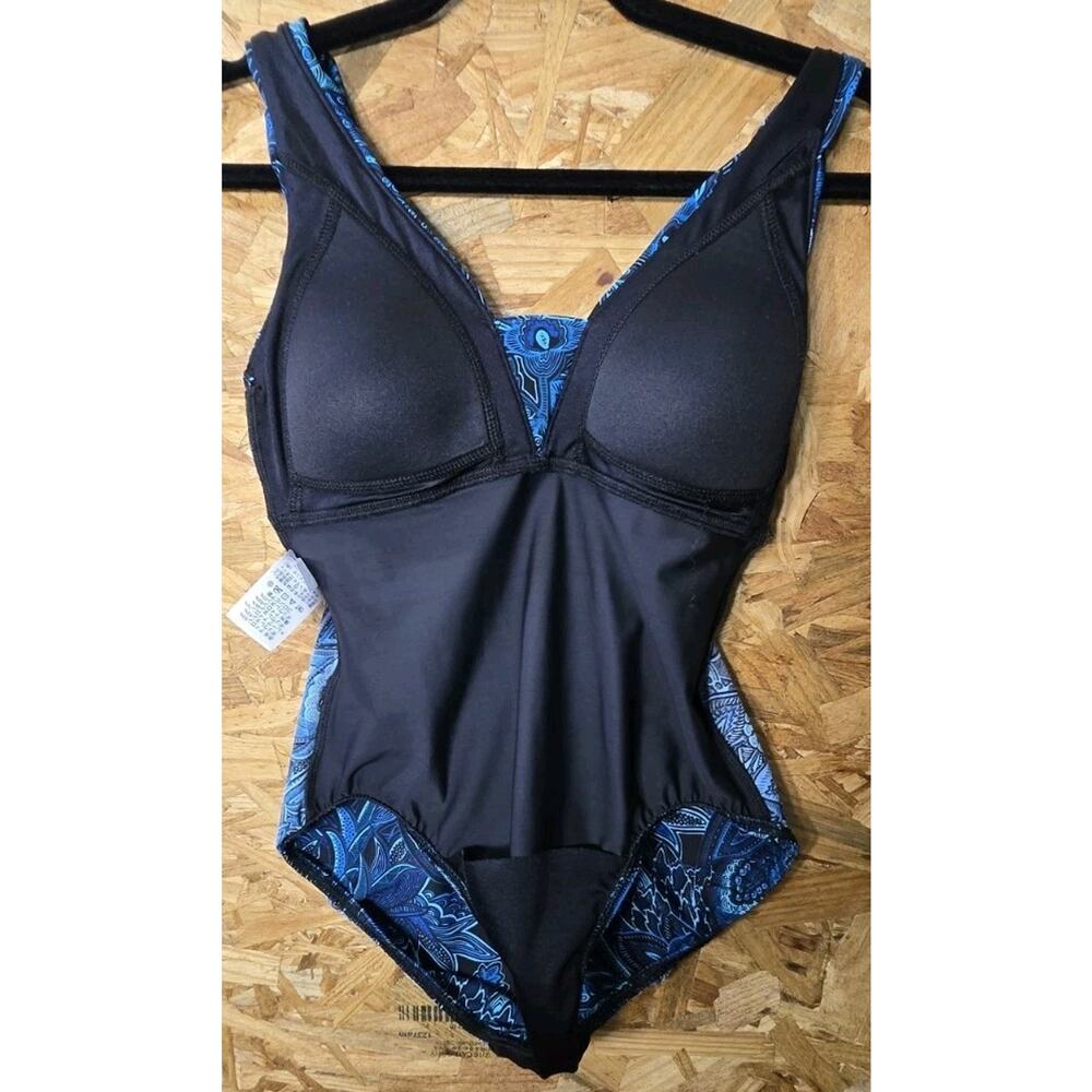 Lands End Women’s Sz6 One Piece Swim Suit Swimming Suit Bra Support - Picture 5 of 11